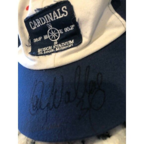 Kenny Wallace Hat‎ Autographed St Louis Cardinals Cap Nascar Dirt Racing - Picture 3 of 12